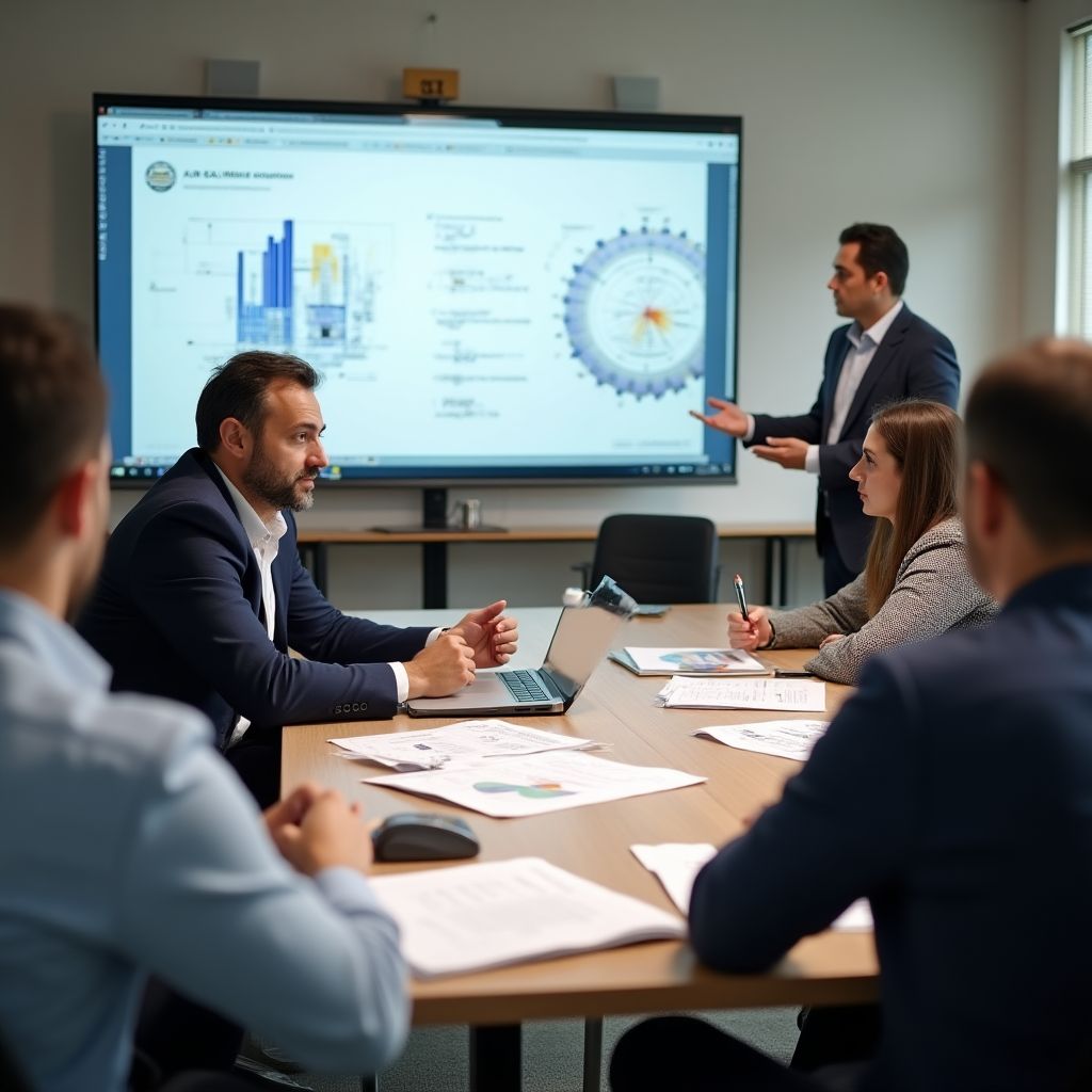 Estudiantes en un taller de análisis energético